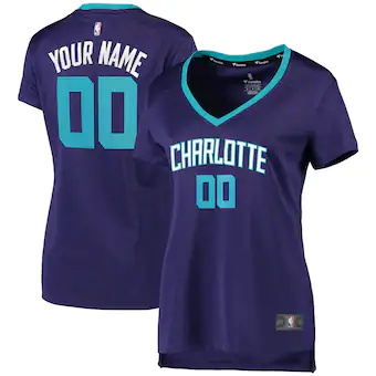 womens fanatics branded purple charlotte hornets fast break-289